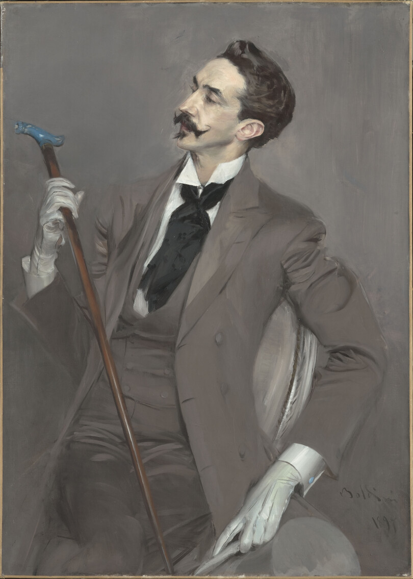 Le comte Robert de Montesquiou, la célèbre peinture de Giovanni Boldini en 1897.